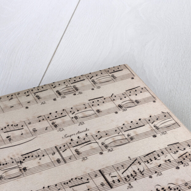 Handwritten sheet music by Anonymous