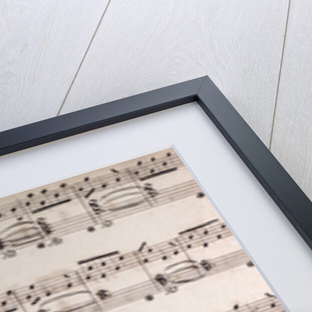 Handwritten sheet music by Anonymous