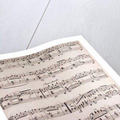 Handwritten sheet music by Anonymous