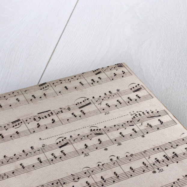 Handwritten sheet music by Anonymous