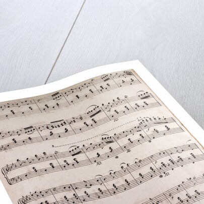 Handwritten sheet music by Anonymous
