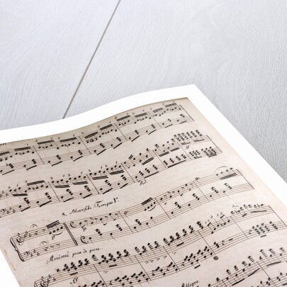 Handwritten sheet music by Anonymous