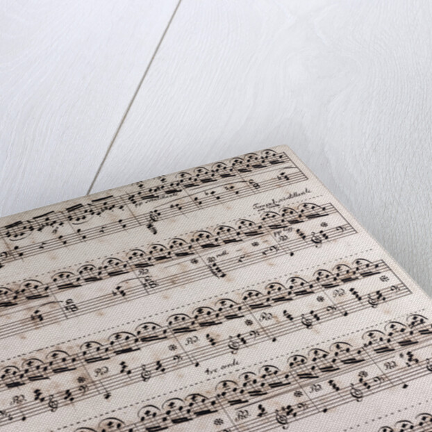 Handwritten sheet music, Tempo scintillante by Anonymous