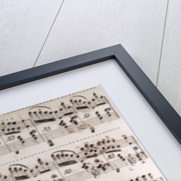 Handwritten sheet music, brillante, tre corde by Anonymous