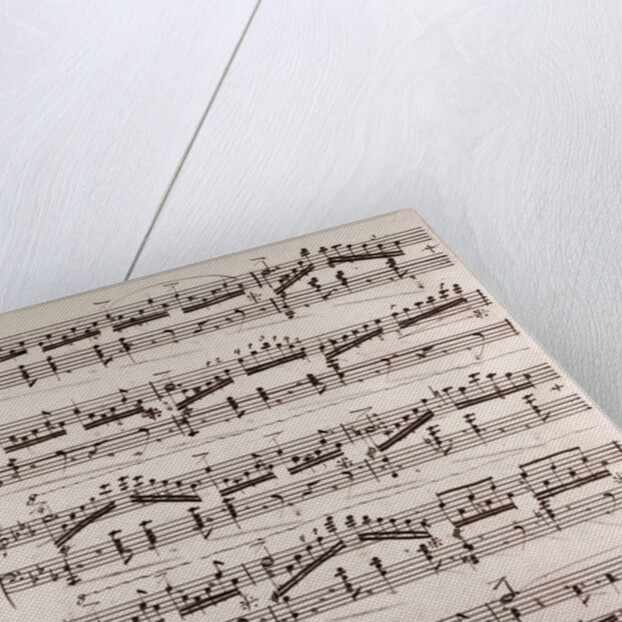 Handwritten sheet music by Anonymous