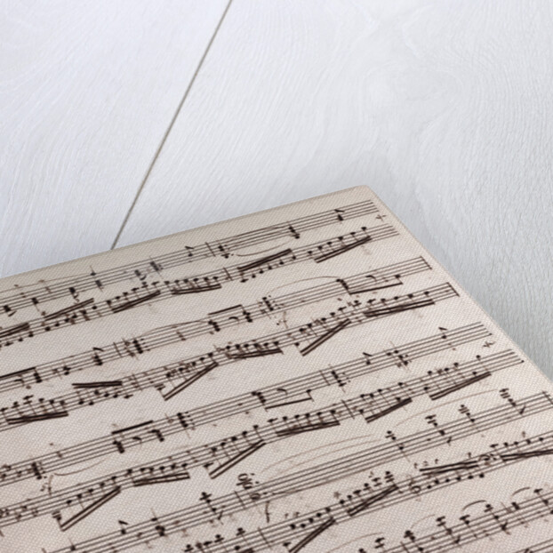 Handwritten sheet music by Anonymous