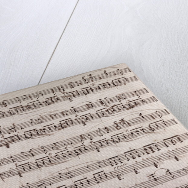 Handwritten sheet music by Anonymous