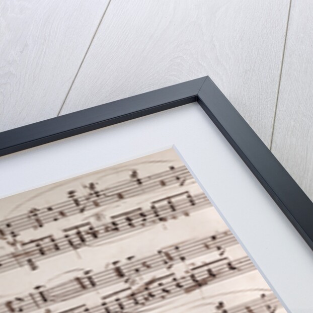 Handwritten sheet music by Anonymous