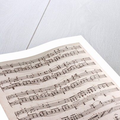 Handwritten sheet music by Anonymous