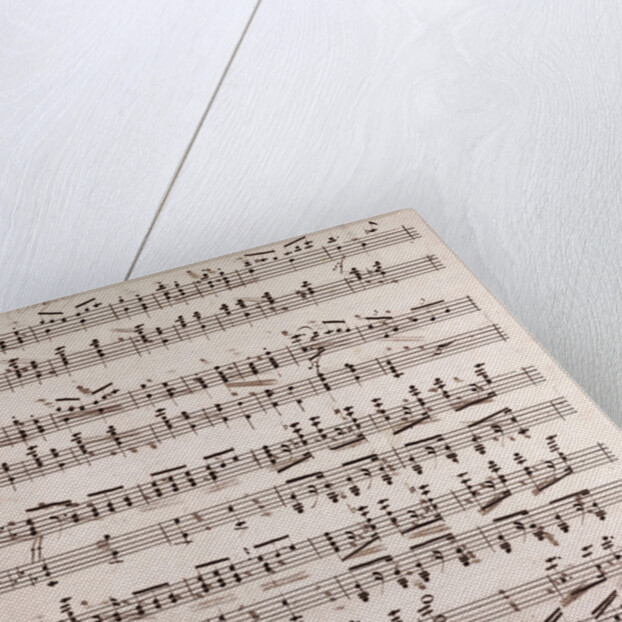 Handwritten sheet music by Anonymous