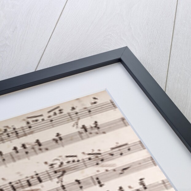 Handwritten sheet music by Anonymous