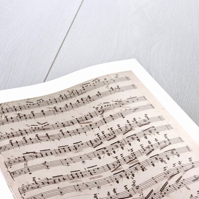 Handwritten sheet music by Anonymous