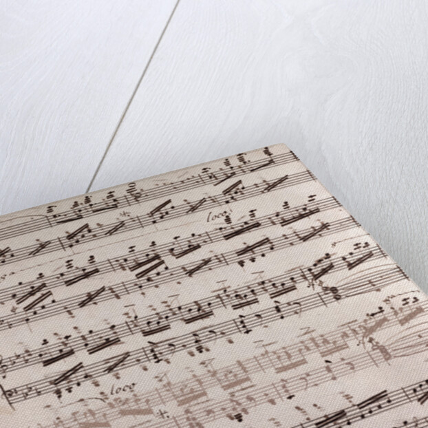 Handwritten sheet music by Anonymous