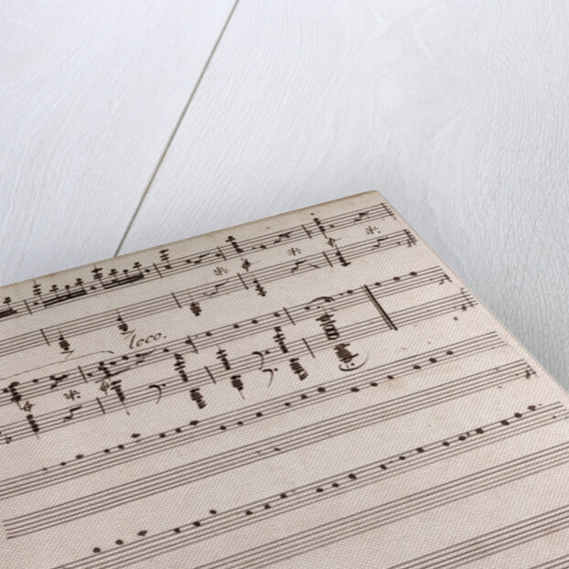 Handwritten sheet music by Anonymous