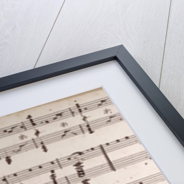 Handwritten sheet music by Anonymous