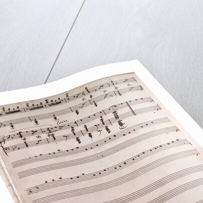 Handwritten sheet music by Anonymous
