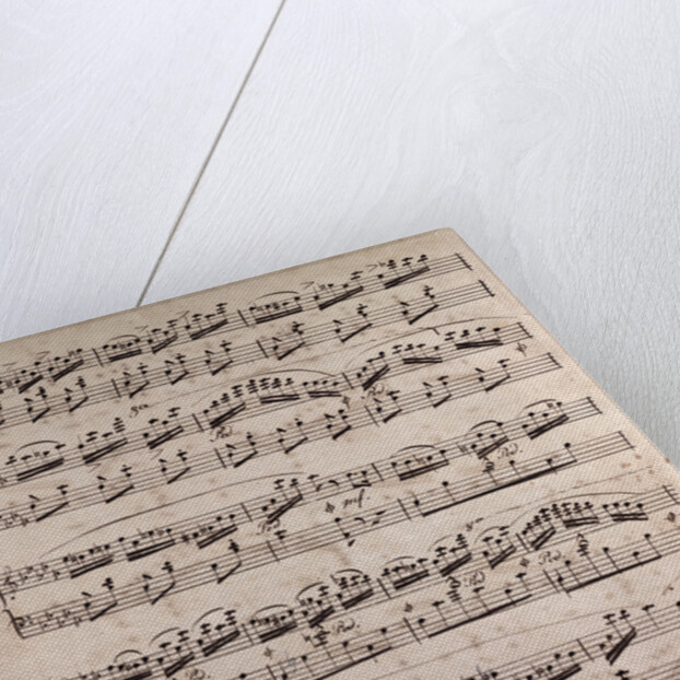 Handwritten sheet music by Anonymous