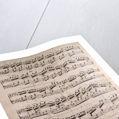 Handwritten sheet music by Anonymous