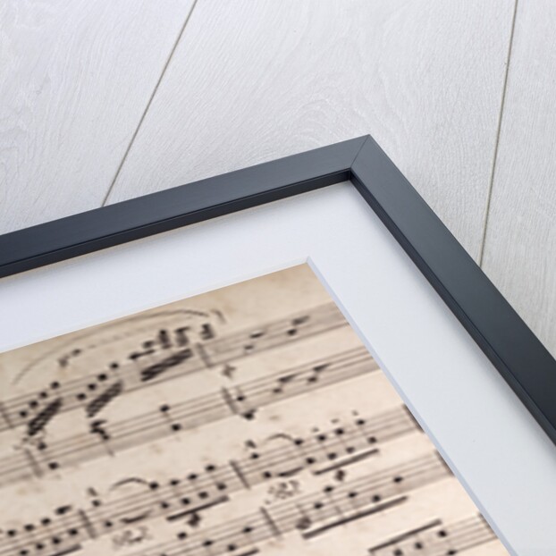 Handwritten sheet music, ben marcato il tema by Anonymous