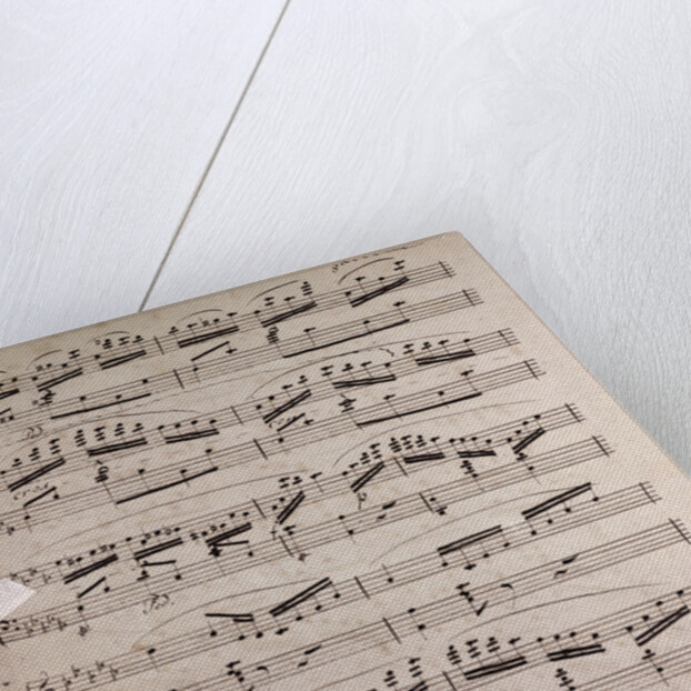Handwritten sheet music by Anonymous