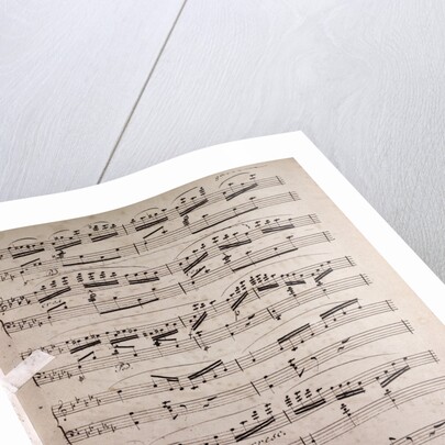 Handwritten sheet music by Anonymous