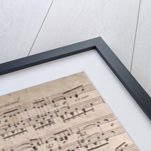 Handwritten sheet music, plus anime, ben marcato by Anonymous