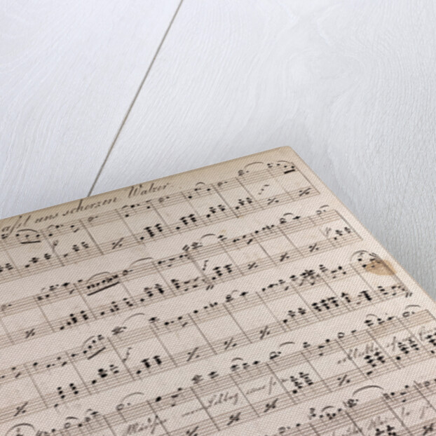 Last uns scherzen walzer, handwritten sheet music by Anonymous