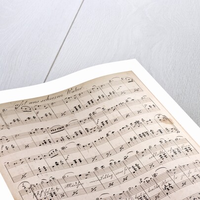 Last uns scherzen walzer, handwritten sheet music by Anonymous