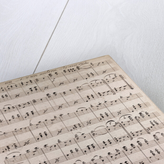 Handwritten sheet music by Anonymous