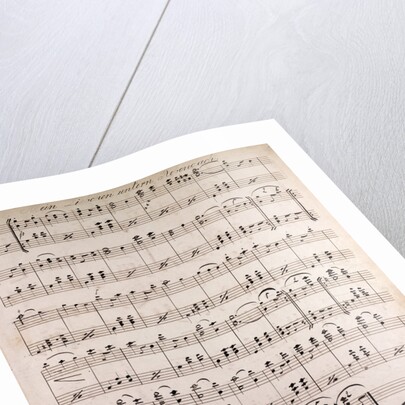 Handwritten sheet music by Anonymous
