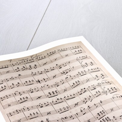 Handwritten sheet music. galopp by Anonymous
