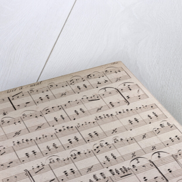 Handwritten sheet music by Anonymous