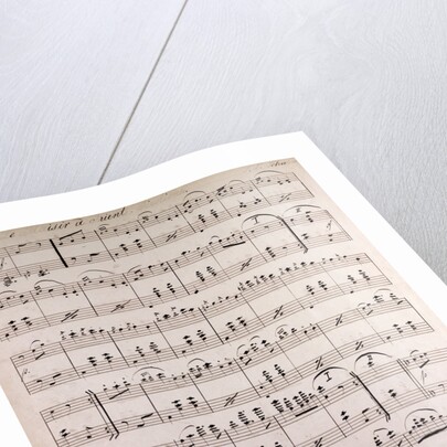 Handwritten sheet music by Anonymous