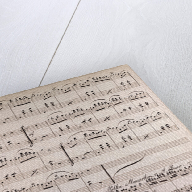 Handwritten sheet music, Polka Mazurka from A. Baur, Polka Mazurka da Capo by Anonymous