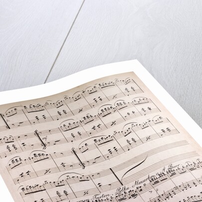 Handwritten sheet music, Polka Mazurka from A. Baur, Polka Mazurka da Capo by Anonymous