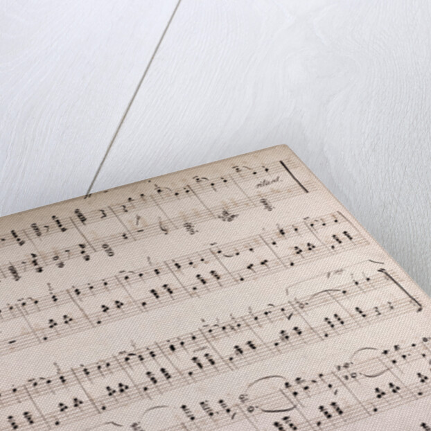 Handwritten sheet music by Anonymous