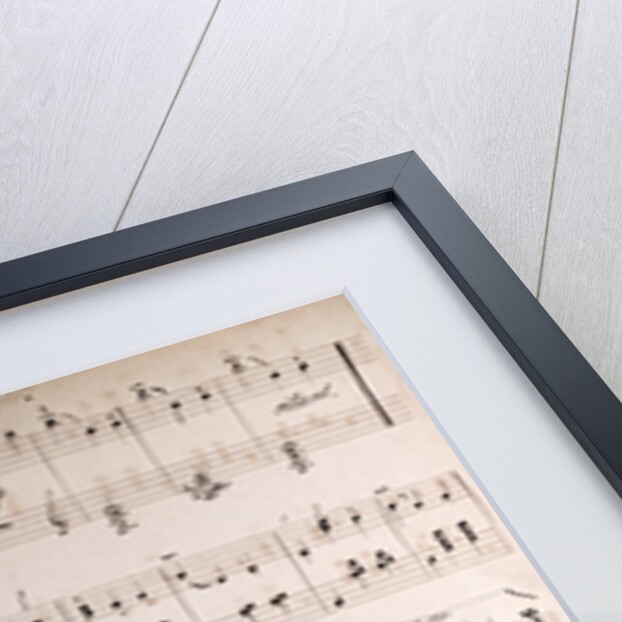 Handwritten sheet music by Anonymous