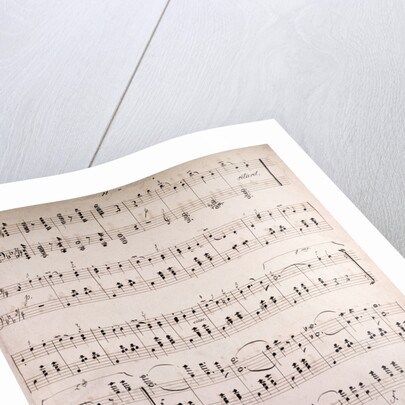 Handwritten sheet music by Anonymous
