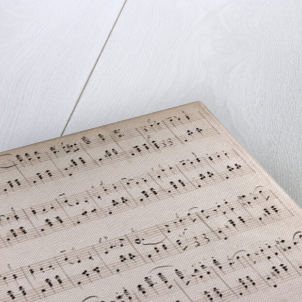 Handwritten sheet music by Anonymous
