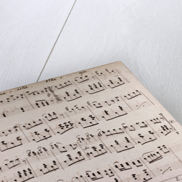 Handwritten sheet music by Anonymous