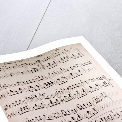 Handwritten sheet music by Anonymous