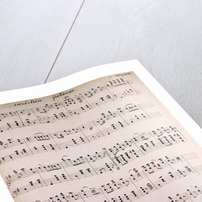 Alpenroslein, Tyrolienne, Handwritten sheet music by Anonymous