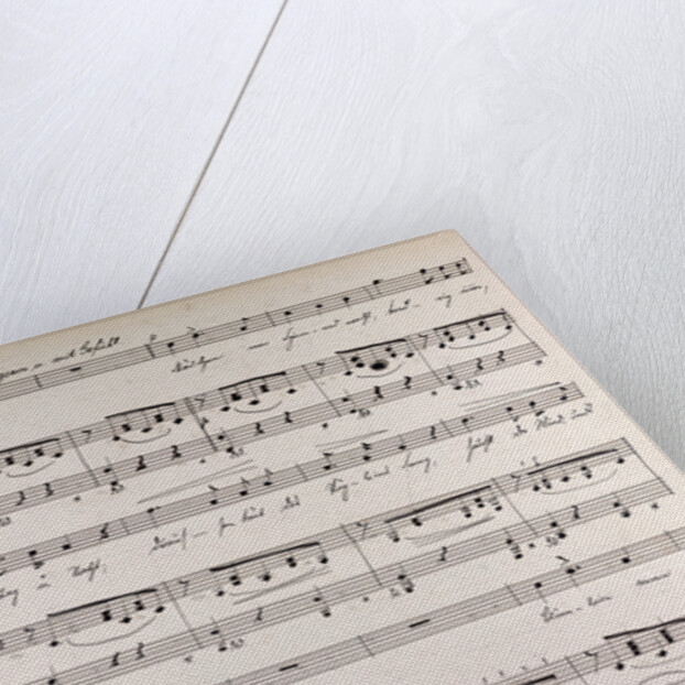 Handwritten sheet music by Anonymous