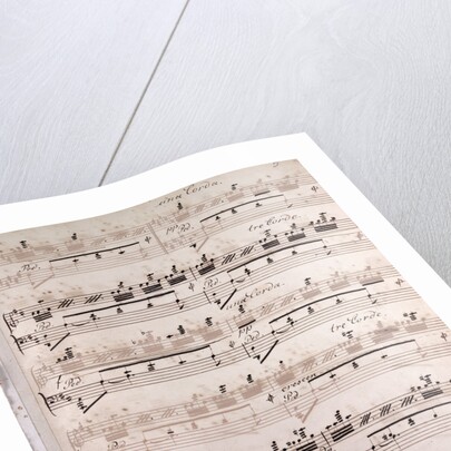 Handwritten sheet music by Anonymous