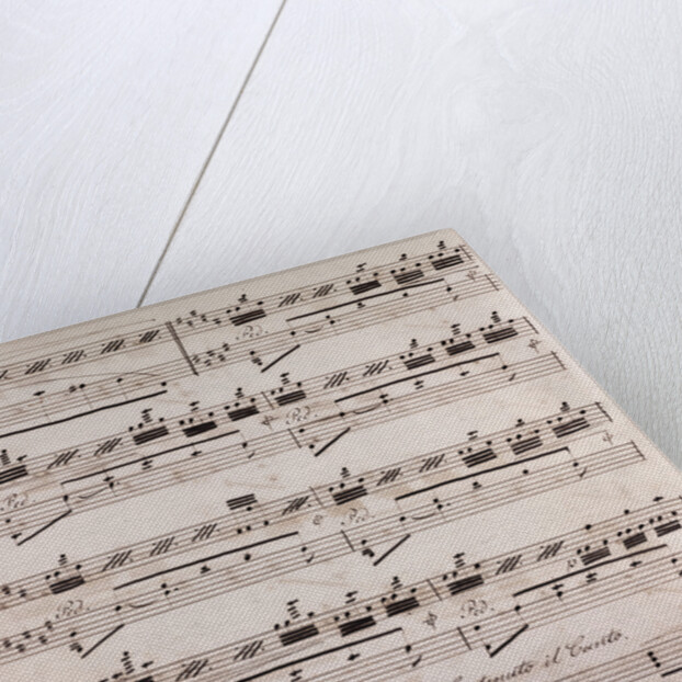 Handwritten sheet music by Anonymous