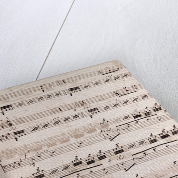 Handwritten sheet music by Anonymous