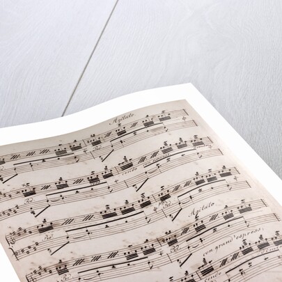 Handwritten sheet music by Anonymous