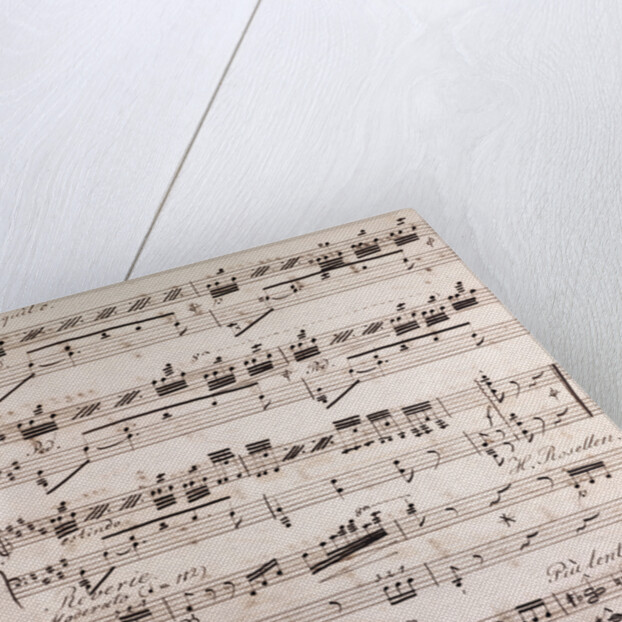 Henri Rosellen, handwritten sheet music by Anonymous