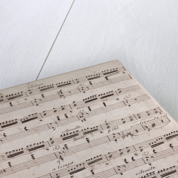 Handwritten sheet music by Anonymous