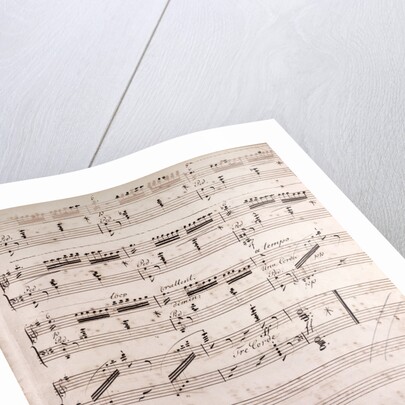 Handwritten sheet music by Anonymous